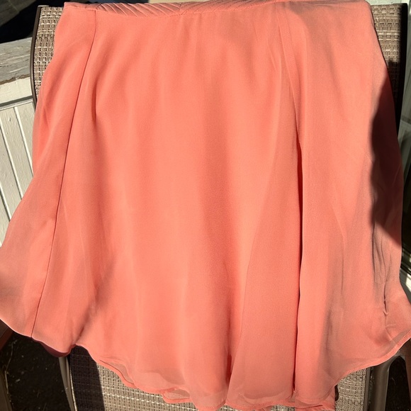 Abercrombie & Fitch Coral Pink Satin Mini Slip Dress Flowy Feminine NEW Size S - Picture 9 of 11
